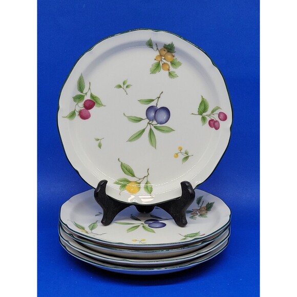 Noritake Gala Cuisine Fruit Parfait 6 3/4" Bread Plates Bundle of 5 - Picture 3 of 11